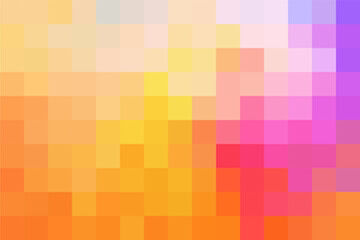 Colorful pixel background, gradient abstract tile background. Rectangular colourful check pattern