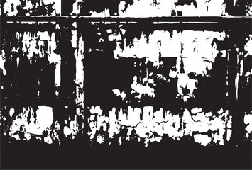 A grayscale of grungy texture of an old wall surface with cracks and paint peel off