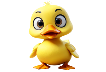 Animal 3D Cute Duck big eye.