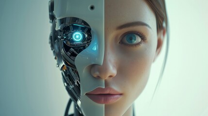 half human half robot, artificial intelligence