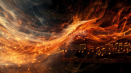 Symphony of Elements: Musical Fusion with Nature and Fire