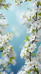 Fototapeta premium spring realistic background, for instagram