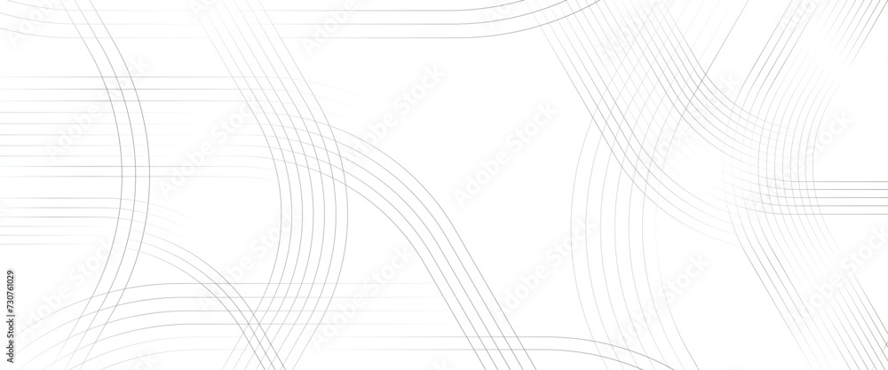 Poster vector abstract background with white color technology concept geometric line transparent background