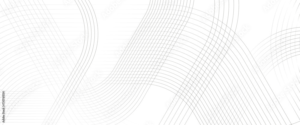 Poster vector abstract background with white color technology concept geometric line transparent background