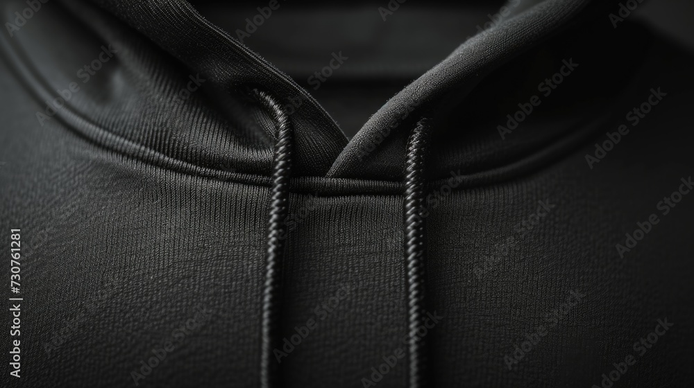 Aufkleber A close-up view of a person wearing a hoodie. This versatile image can be used in various contexts