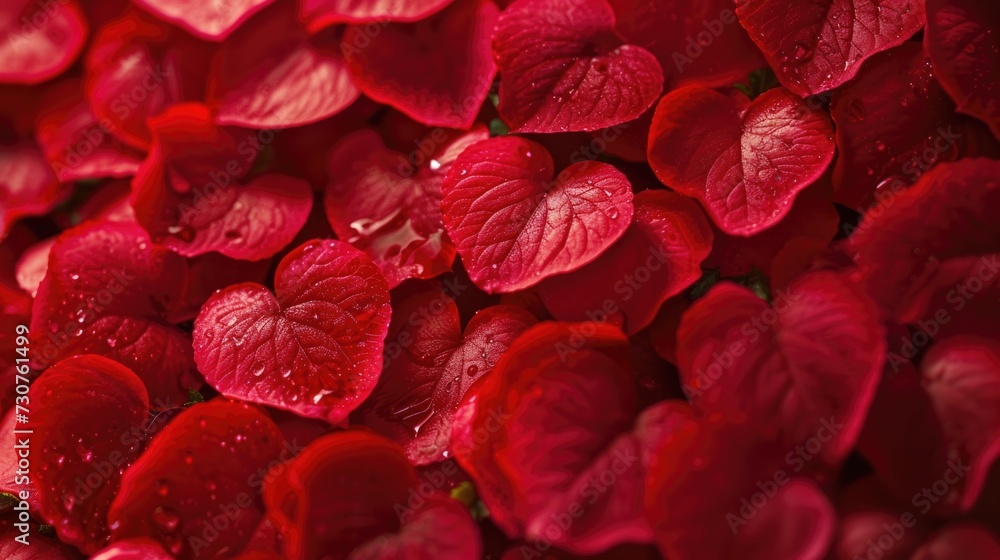 Poster A close-up view of a bunch of vibrant red flowers. Perfect for adding a pop of color to any design project