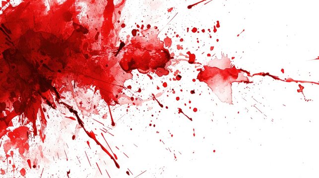 A blood splattered wallpaper with a clean white background. Perfect for horror or crime-related projects