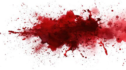 Blood splattered wallpaper on a white background. Perfect for horror-themed designs or Halloween projects