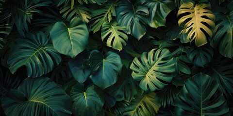 A close-up view of a bunch of green leaves. Perfect for nature or botanical themes
