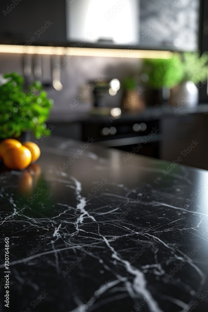 Poster a picture of a kitchen counter with a bunch of oranges. perfect for food-related projects