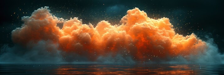 Cloud Isolated On Black Background Texture, Background Banner HD