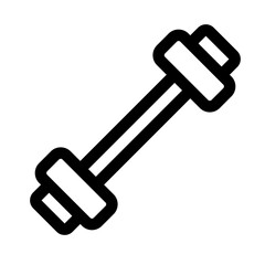 barbell line icon