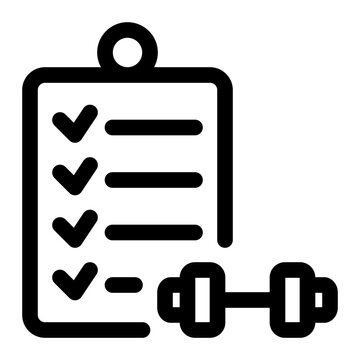 Training Program Line Icon