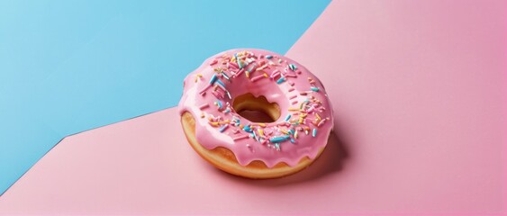 3d illustration of sweet donut. suitable for food product templates
