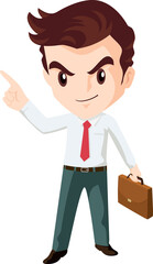 smart business man character