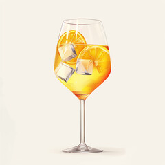 Sunlit Citrus Fizz Cocktail