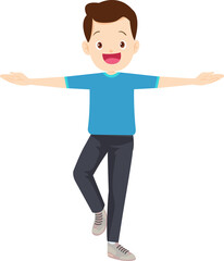 young man exercise actions body healthy