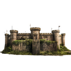 Fort house isolated on transparent background