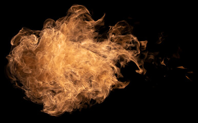 Explosion Swirl Bang Flame Fire Black Background