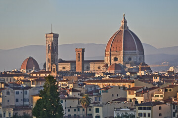 Naklejka premium Firenze dalla salita a Piazzale Michelangelo - Toscana