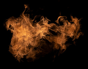 Explosion Swirl Bang Flame Fire Black Background