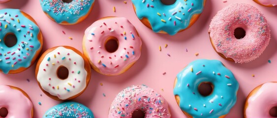 3d illustration of sweet donut. suitable for food product templates