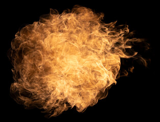 Explosion Swirl Bang Flame Fire Black Background