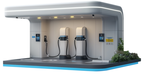 Electric Charging Station, Eco-Friendly Energy