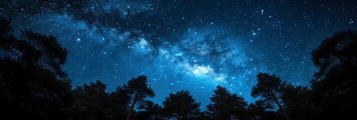 Summer Triangle Milky Way, Background Banner HD