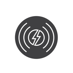 wireless charger icon vector element design template