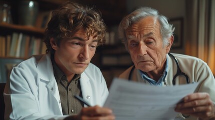 Let's schedule an appointment for next week. Cropped image of a young male doctor going through a patient's medical records.