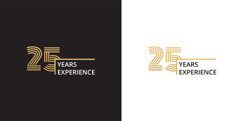 25 years experience banner