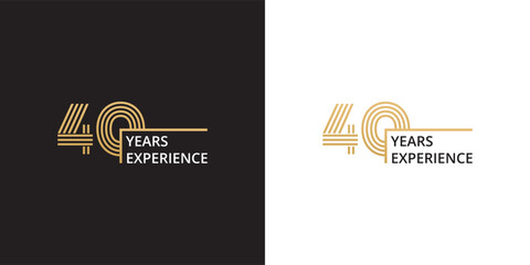 40 years experience banner