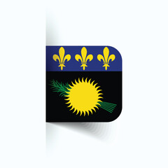 Guadeloupe national flag, Guadeloupe National Day, EPS10. Guadeloupe flag vector icon