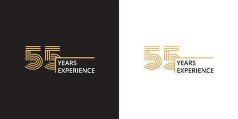 55 years experience banner