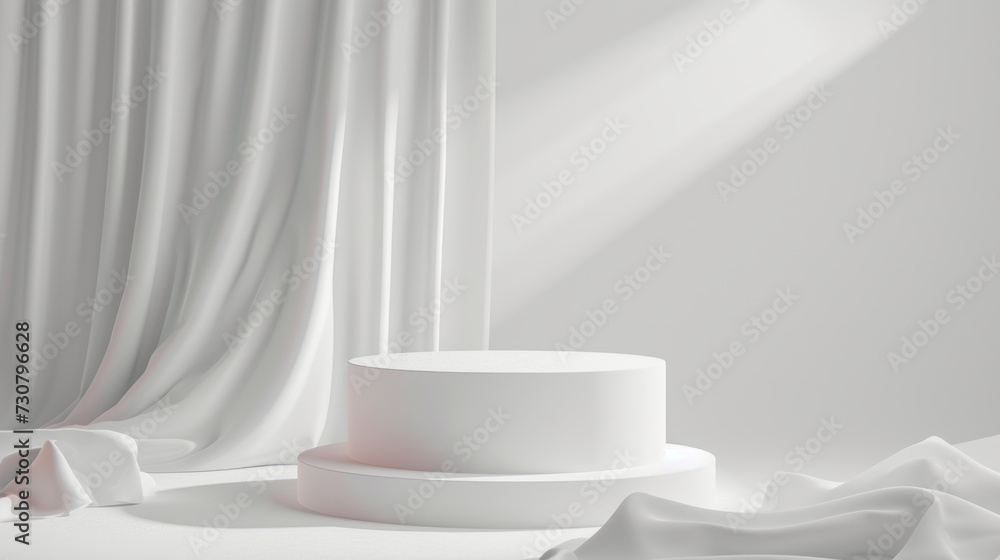 Poster 3d series background podium product display podium scene with sheet platform