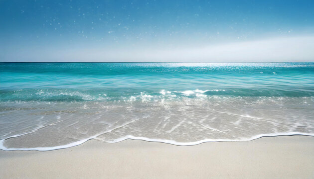 voyage pour une belle plage paradisiaque face &agrave; la mer, sable blanc, mer turquoise