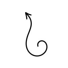 Obraz premium Doodle arrow and scribble.