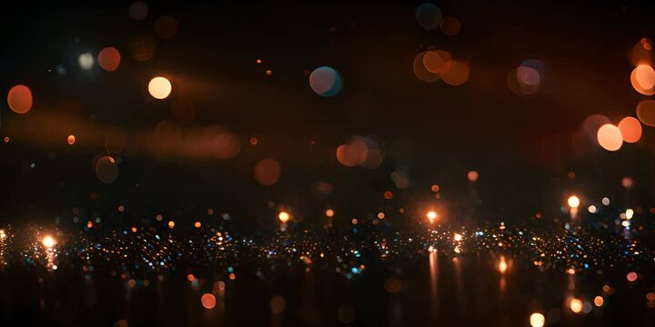 Sparkling lights product background 4K video