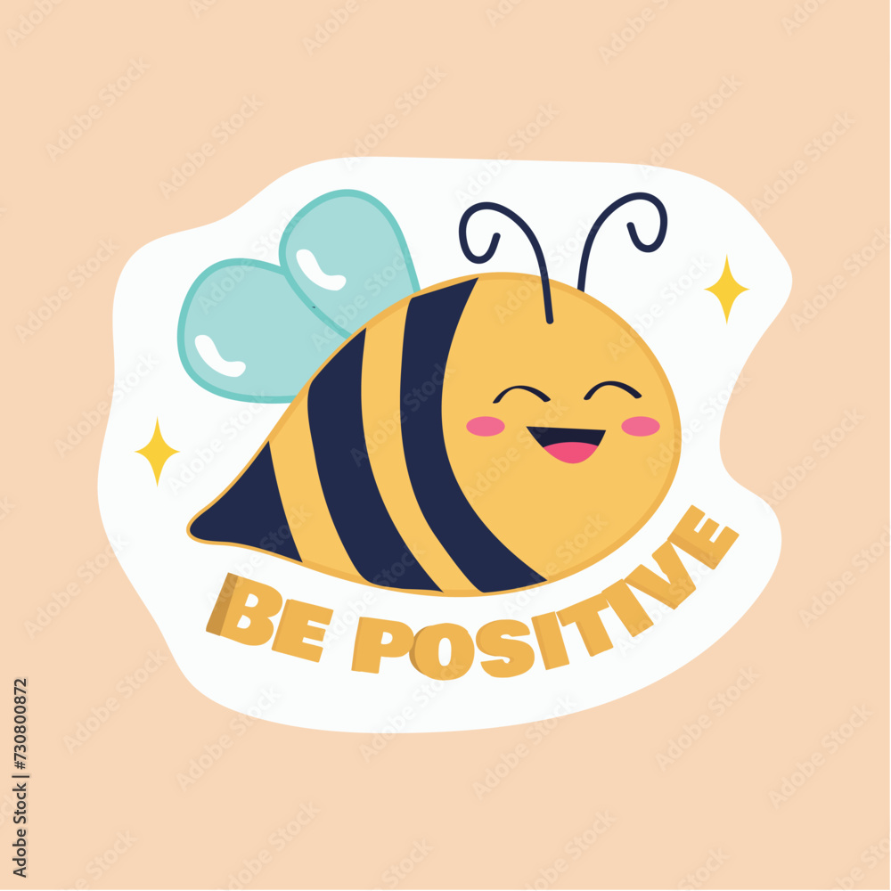 Fototapete sticker with text and pet of colorful set. this delightful illustration showcase an endearing cartoo