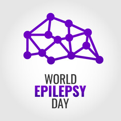 Vector Illustration of World Epilepsy Day. Purple Day. For a poster and banner. 
