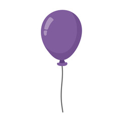 purple helium balloon birthday baloon flying Icon.