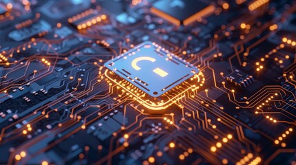 Digital Guardians: Laptop Security Signs Amid Lock Symbol