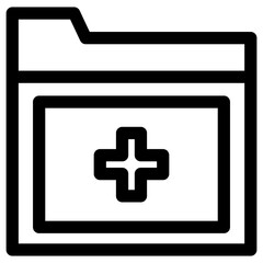 Fototapeta premium Icon archive report Single icon graphic design