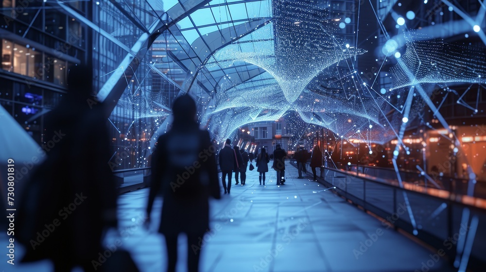 Poster digital pathways: wireless integration in sign networks