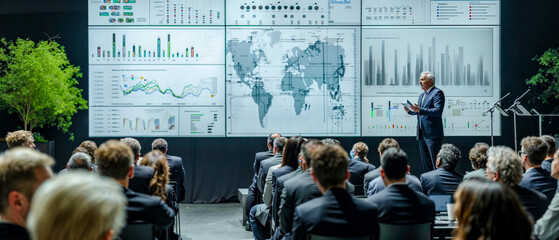 International Conference to a big Audience Big Picture CEO Keynote Presentation of the Future Social Military and Since Wallpaper Digital Art Magazine Background Poster Card