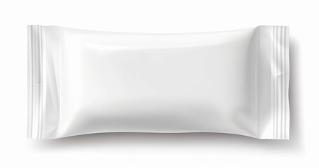 white mockup packaging for snack
