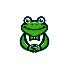 Prince Charming Frog vector illustration Logo, T-shirt Use