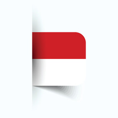 Indonesia national flag, Indonesia National Day, EPS10. Indonesia flag vector icon