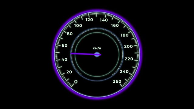 speedometer 4k. Technology speedometer Performance Racing Car and bike Dashboard.